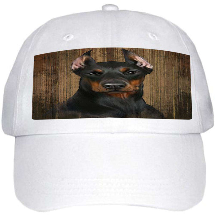 Rustic Doberman Pinscher Dog Ball Hat Cap HAT54936