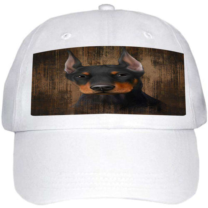 Rustic Doberman Pinscher Dog Ball Hat Cap HAT54939