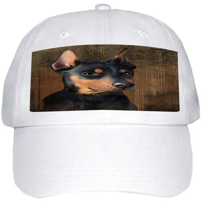 Rustic Doberman Pinscher Dog Ball Hat Cap HAT54942