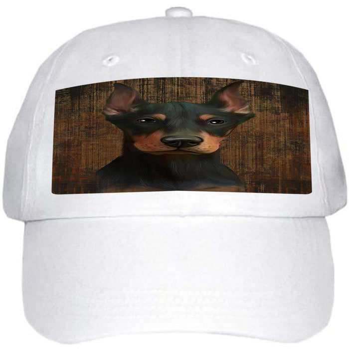 Rustic Doberman Pinscher Dog Ball Hat Cap HAT54945