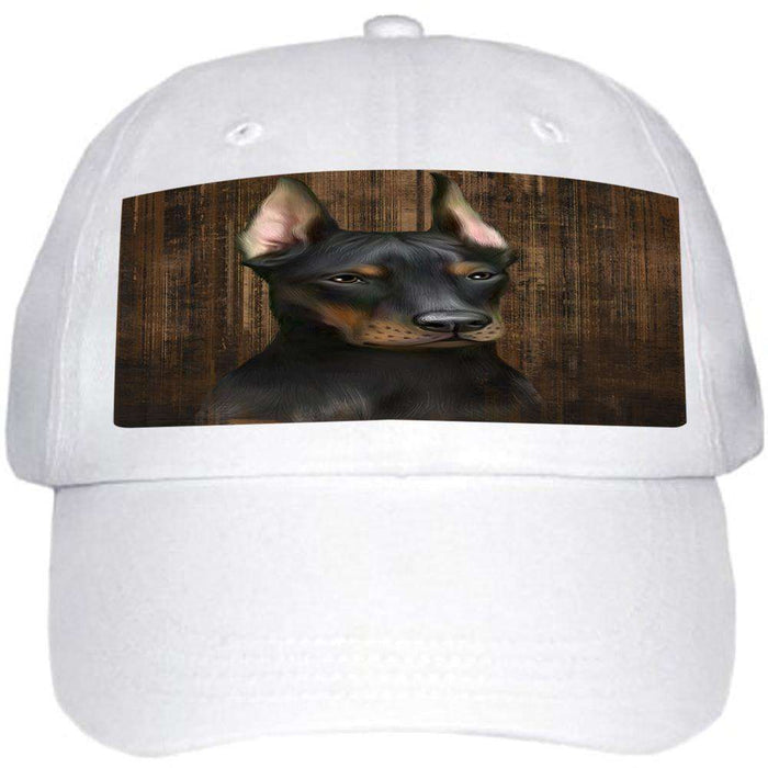 Rustic Doberman Pinscher Dog Ball Hat Cap HAT54948