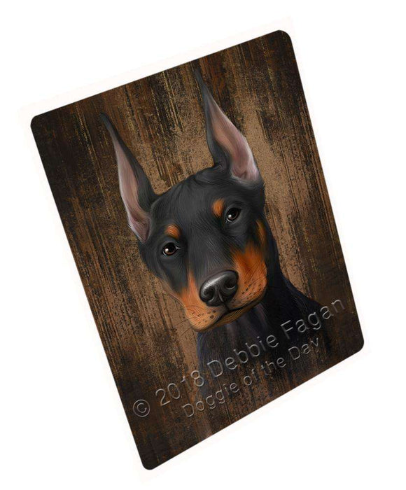Rustic Doberman Pinscher Dog Cutting Board C55230