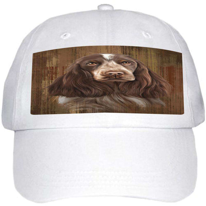 Rustic English Cocker Spaniel Dog Ball Hat Cap HAT55419