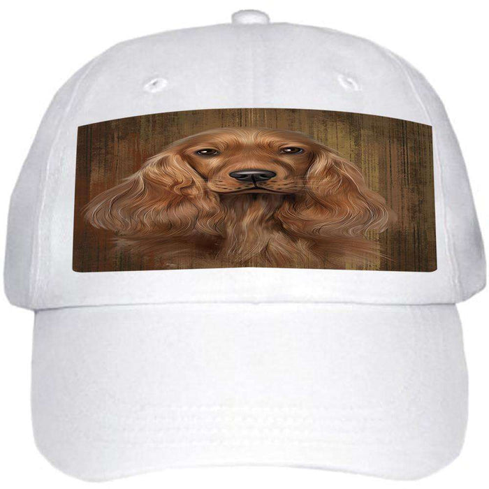 Rustic English Cocker Spaniel Dog Ball Hat Cap HAT55425