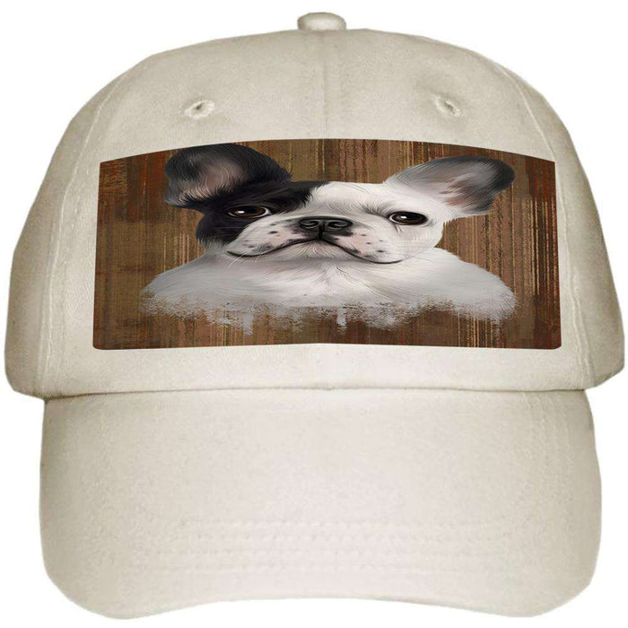 Rustic French Bulldog Ball Hat Cap HAT55431