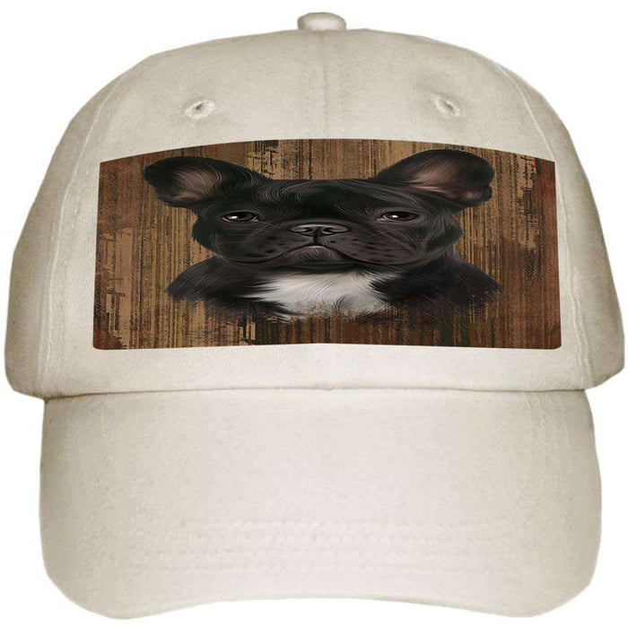 Rustic French Bulldog Ball Hat Cap HAT55434