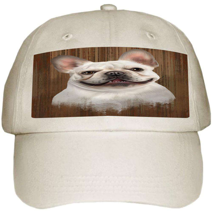 Rustic French Bulldog Ball Hat Cap HAT55437