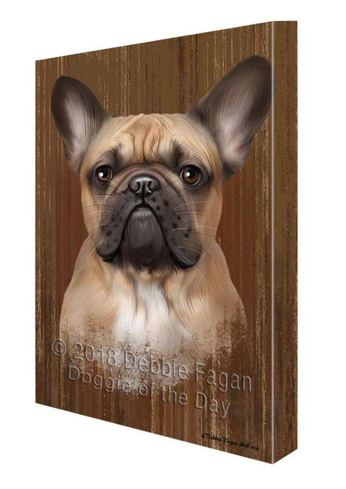 Rustic French Bulldog Canvas Print Wall Art Décor CVS71306