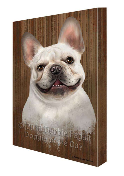 Rustic French Bulldog Canvas Print Wall Art Décor CVS71333