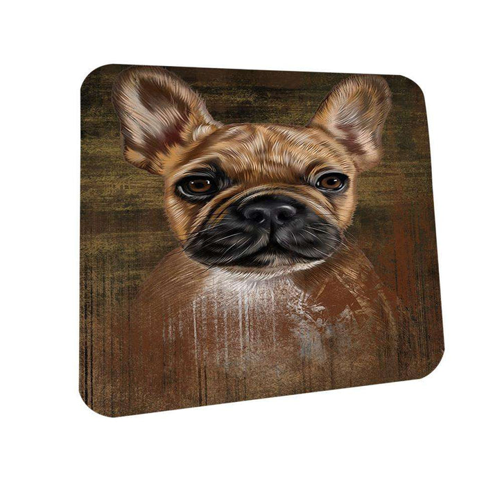 Rustic French Bulldog Coasters Set of 4 CST50360