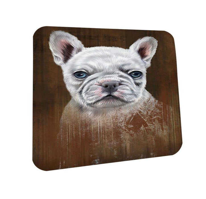 Rustic French Bulldog Coasters Set of 4 CST50361