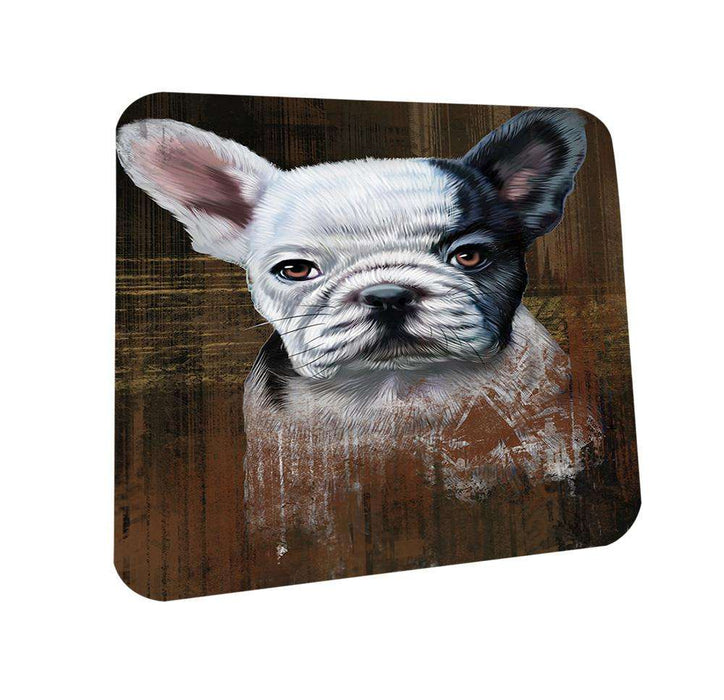 Rustic French Bulldog Coasters Set of 4 CST50363