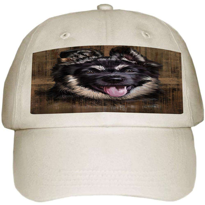 Rustic German Shepherd Dog Ball Hat Cap HAT54978