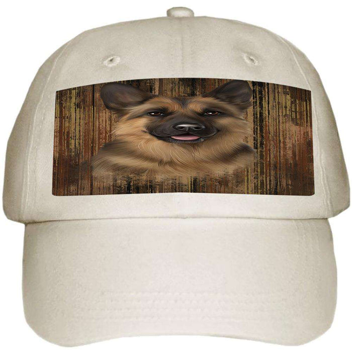 Rustic German Shepherd Dog Ball Hat Cap HAT55440