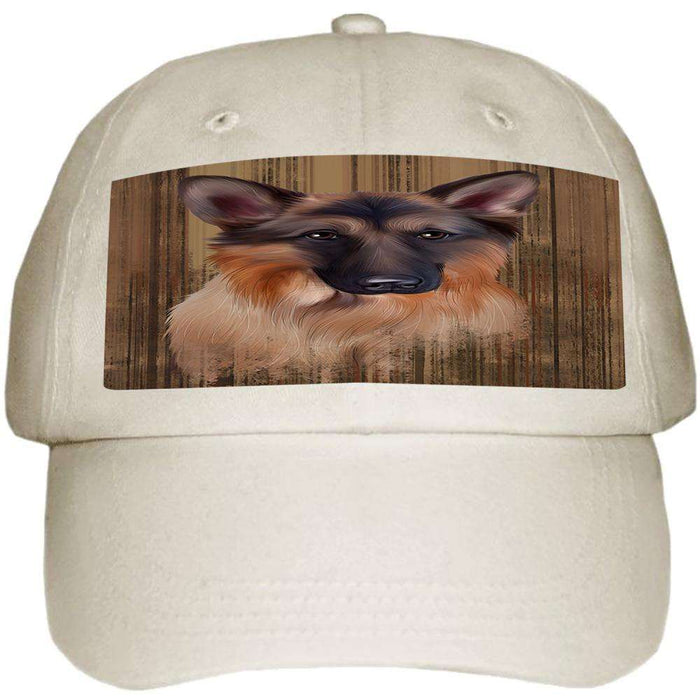 Rustic German Shepherd Dog Ball Hat Cap HAT55443