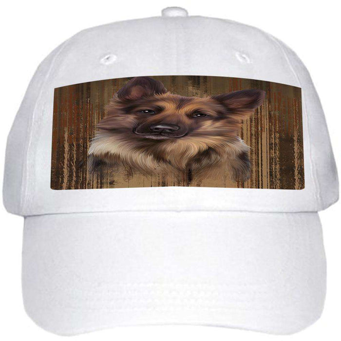 Rustic German Shepherd Dog Ball Hat Cap HAT55449