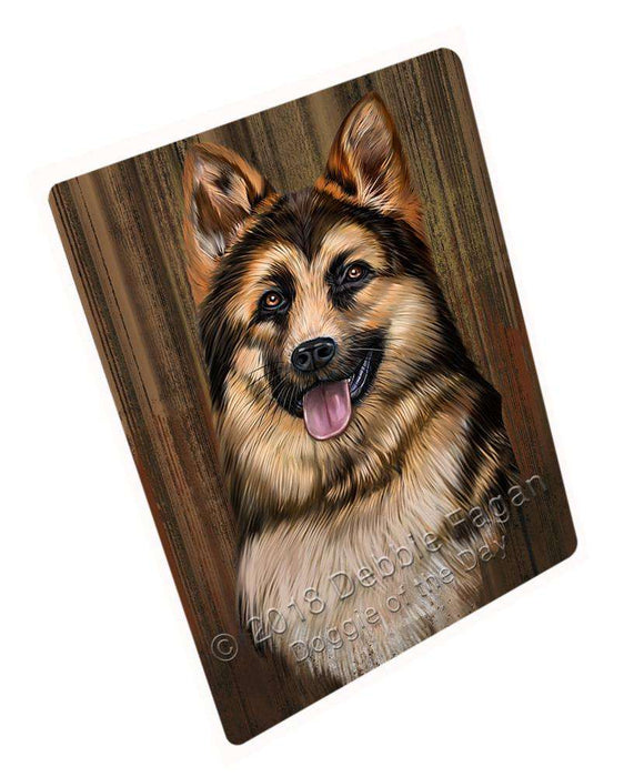 Rustic German Shepherd Dog Blanket BLNKT69780