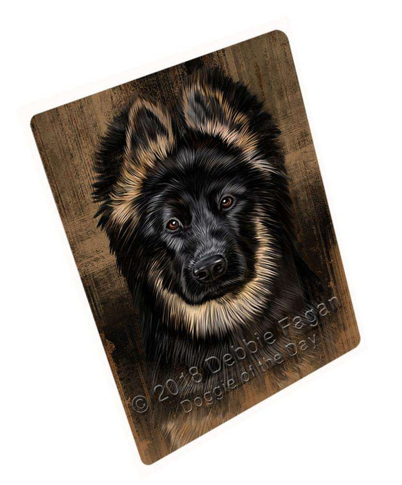 Rustic German Shepherd Dog Blanket BLNKT69789