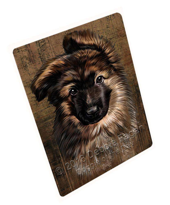 Rustic German Shepherd Dog Blanket BLNKT69798