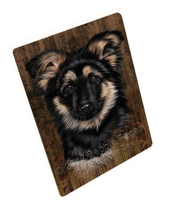 Rustic German Shepherd Dog Blanket BLNKT69807