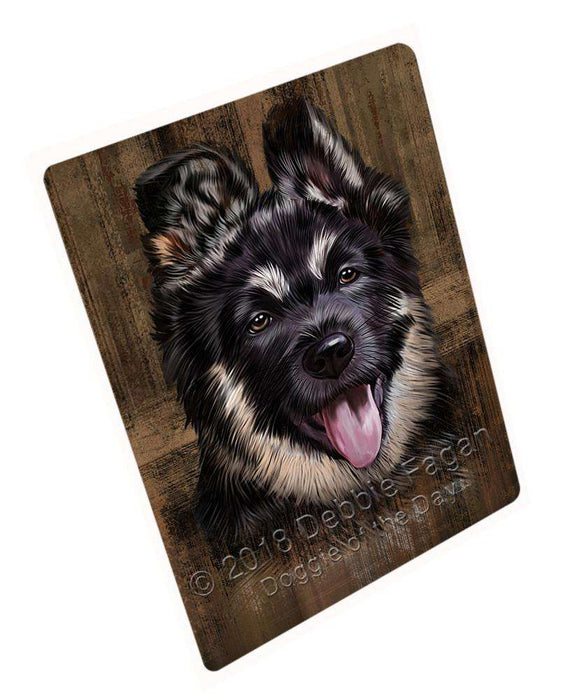 Rustic German Shepherd Dog Blanket BLNKT69825