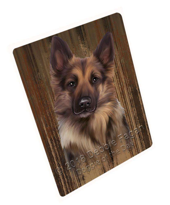 Rustic German Shepherd Dog Blanket BLNKT71229