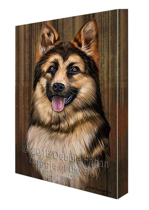 Rustic German Shepherd Dog Canvas Print Wall Art Décor CVS69920