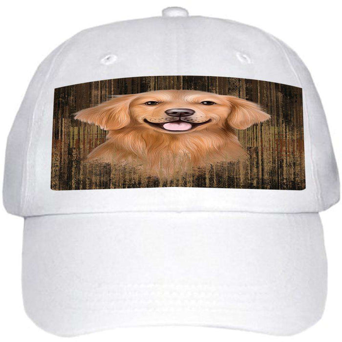 Rustic Golden Retriever Dog Ball Hat Cap HAT55452