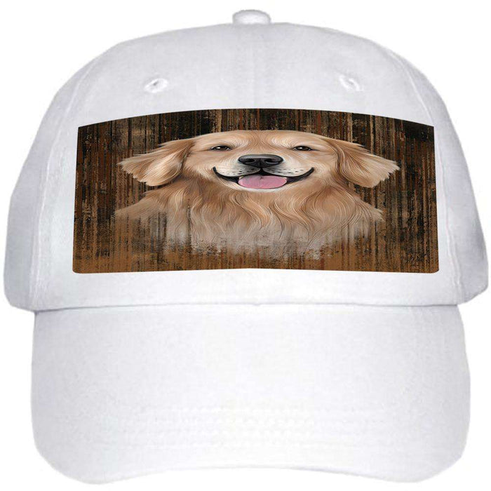 Rustic Golden Retriever Dog Ball Hat Cap HAT55461