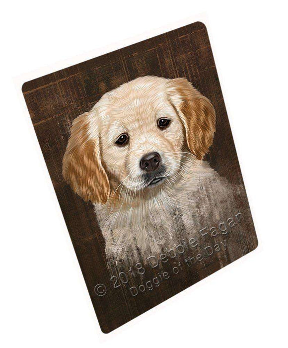 Rustic Golden Retriever Dog Magnet Mini (3.5" x 2") MAG48735