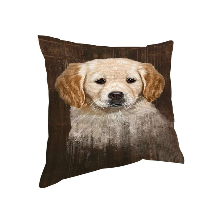 Rustic Golden Retriever Dog Pillow PIL49012