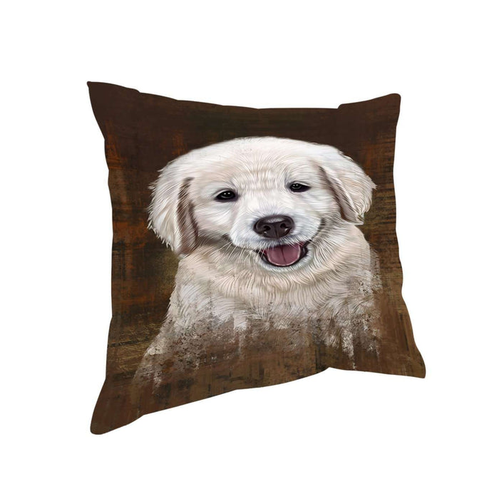Rustic Golden Retriever Dog Pillow PIL49016