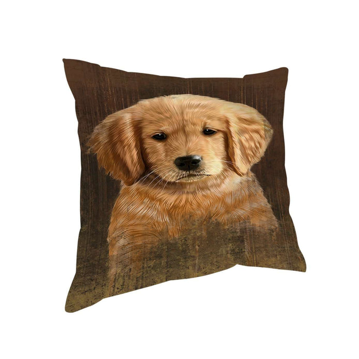 Rustic Golden Retriever Dog Pillow PIL49020