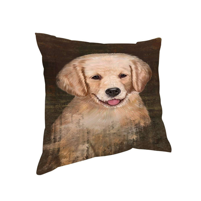 Rustic Golden Retriever Dog Pillow PIL49032