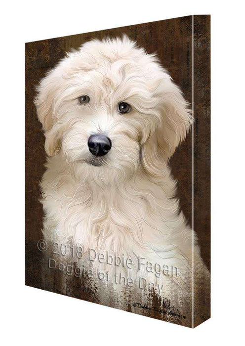 Rustic Goldendoodle Dog Canvas Print Wall Art Décor CVS107819