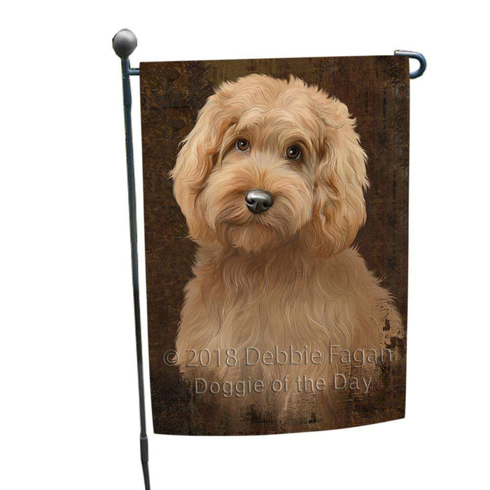 Rustic Goldendoodle Dog Garden Flag GFLG54501