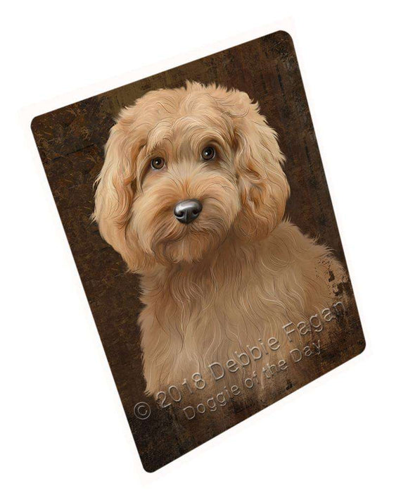 Rustic Goldendoodle Dog Large Refrigerator / Dishwasher Magnet RMAG87516