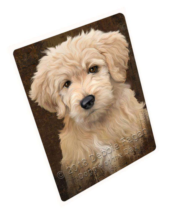 Rustic Goldendoodle Dog Large Refrigerator / Dishwasher Magnet RMAG87522