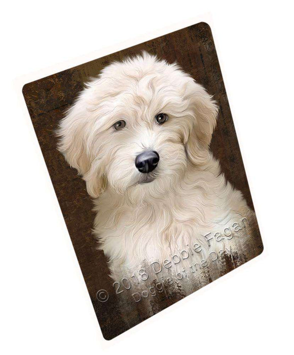 Rustic Goldendoodle Dog Large Refrigerator / Dishwasher Magnet RMAG87528