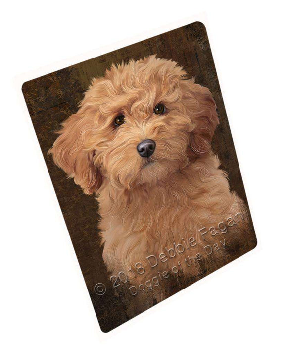 Rustic Goldendoodle Dog Large Refrigerator / Dishwasher Magnet RMAG87534