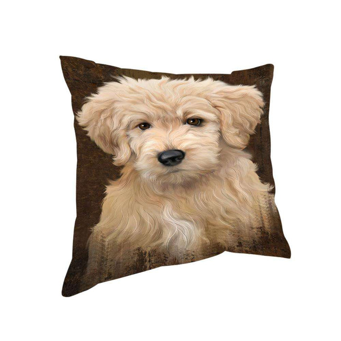 Rustic Goldendoodle Dog Pillow PIL74384