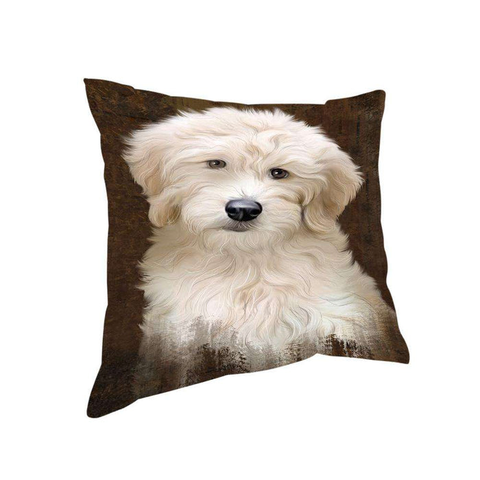 Rustic Goldendoodle Dog Pillow PIL74388