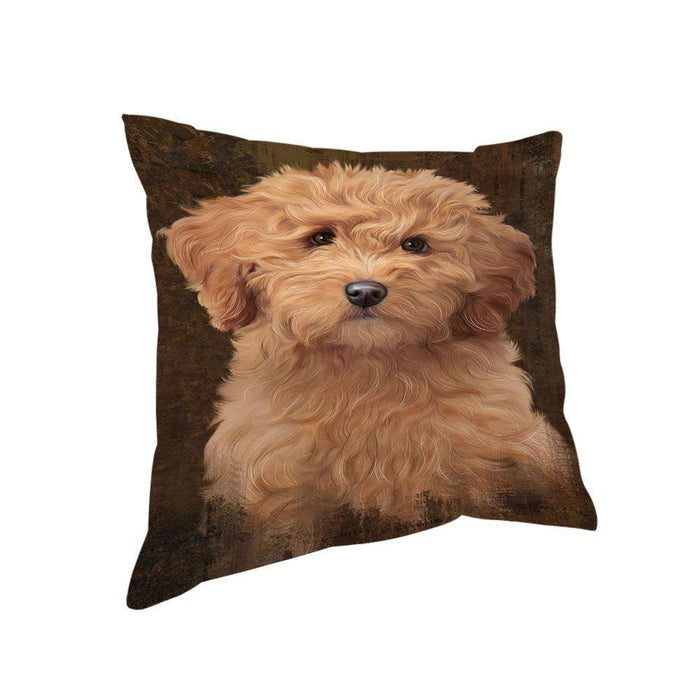 Rustic Goldendoodle Dog Pillow PIL74392