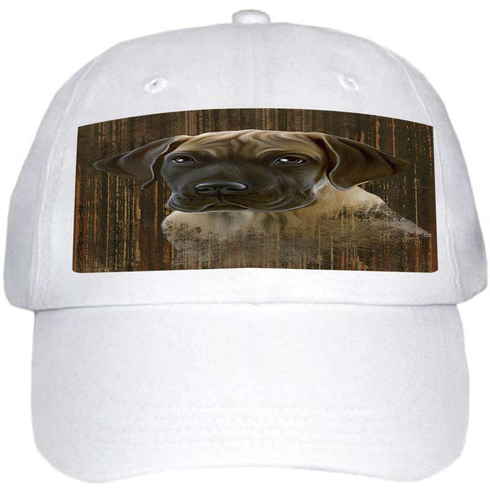 Rustic Great Dane Dog Ball Hat Cap HAT54996