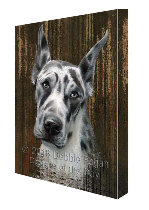 Rustic Great Dane Dog Canvas Print Wall Art Décor CVS69983