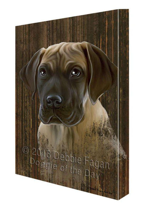 Rustic Great Dane Dog Canvas Print Wall Art Décor CVS70010