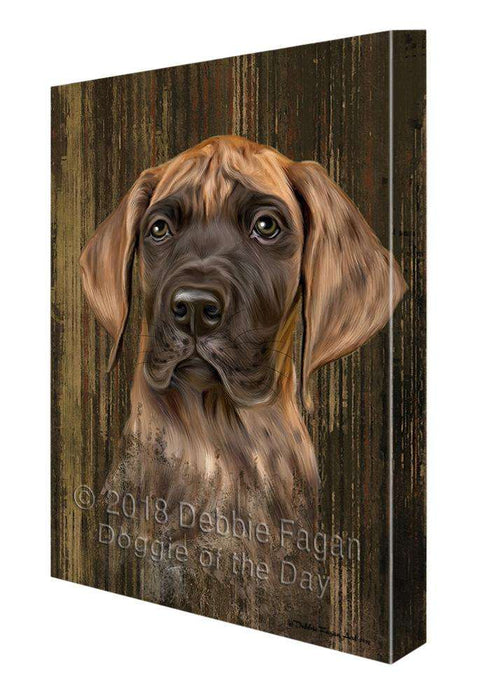 Rustic Great Dane Dog Canvas Print Wall Art Décor CVS70019