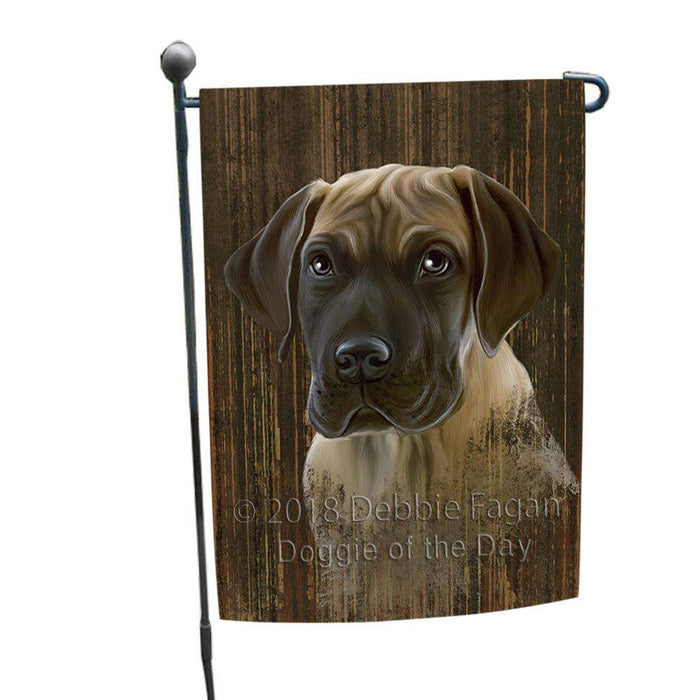 Rustic Great Dane Dog Garden Flag GFLG50302