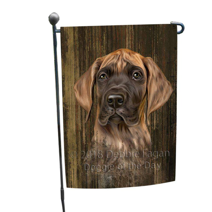 Rustic Great Dane Dog Garden Flag GFLG50303