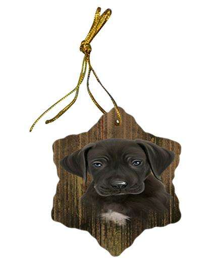 Rustic Great Dane Dog Star Porcelain Ornament SPOR50405